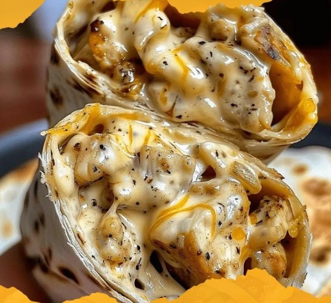 The Ultimate Cheesy Garlic Chicken Wraps Recipe – A Flavor-Packed Delight!