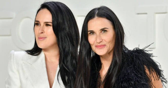 HT1. Demi Moore’s 36-year-old daughter slips into mom’s iconic gold bikini