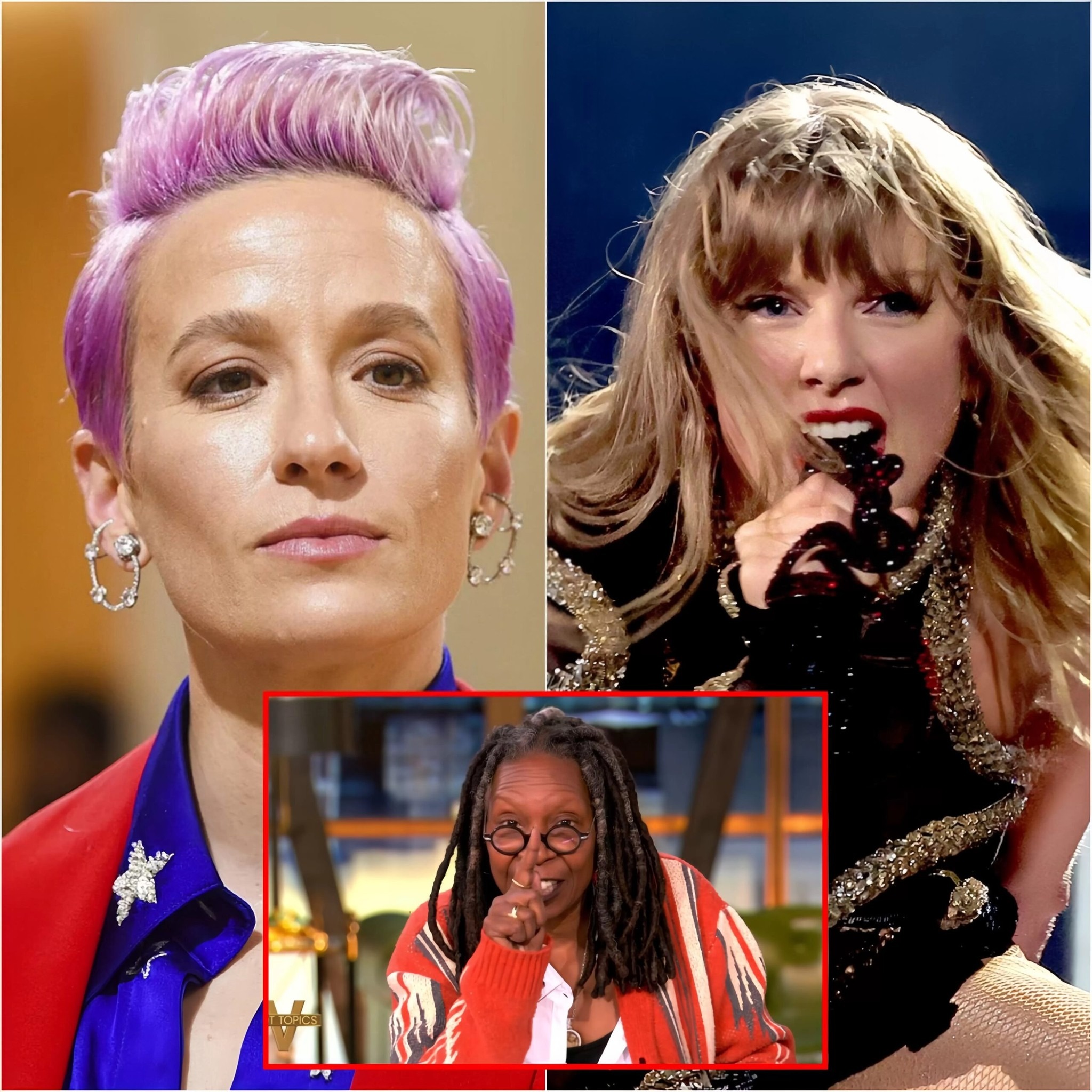 HT3. Fact-Checking the Rumors: Are Whoopi Goldberg, Megan Rapinoe, and Taylor Swift Really Leaving the U.S.?