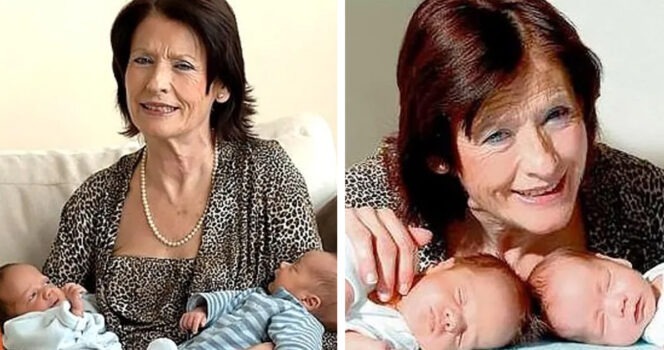 HT3. 66-year-old mom criticized after giving birth to twin boys