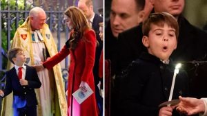 ST3. A lip reader revealed an emotional six-word remark from Prince Louis to Kate Middleton during their recent appearance