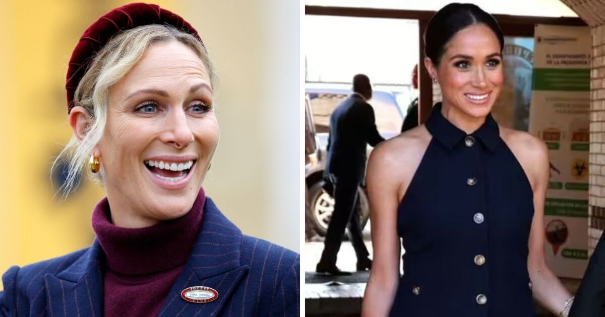 RF. l WORE lT FIRST! Zara Tindall LAUGHS 0FF Meghan’s Ridiculous Burgundy Claim