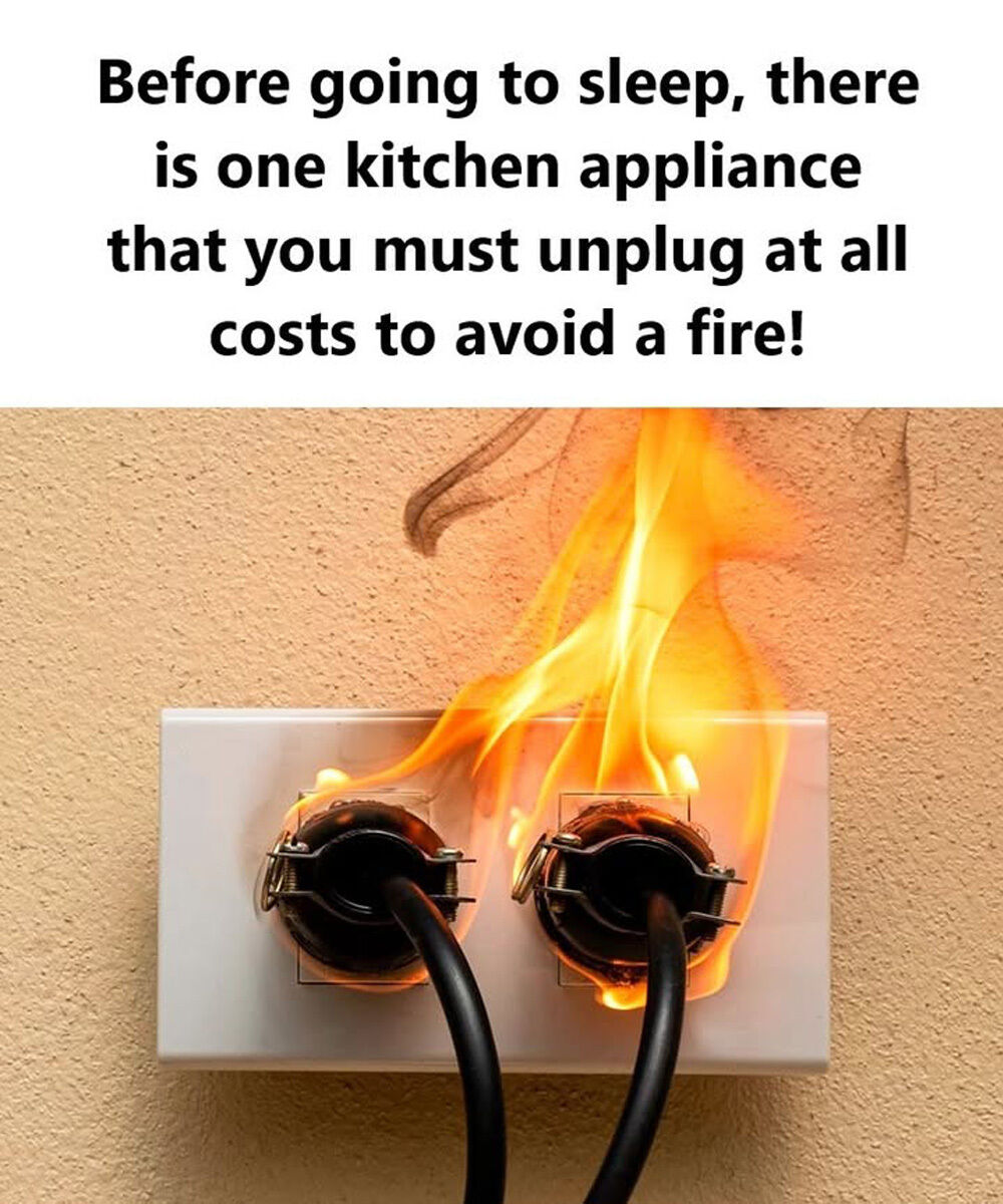 HT14. Before going to sleep, there is one kitchen appliance that you must unplug at all costs to avoid a fire!
