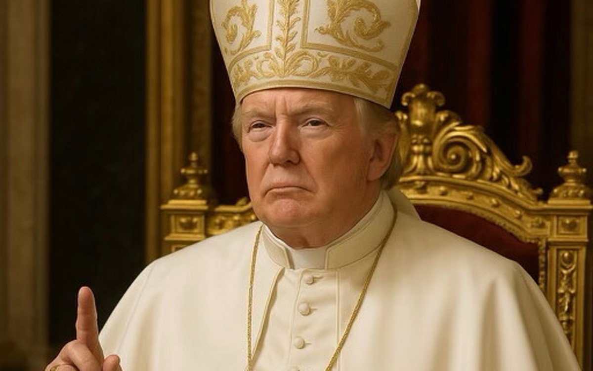 HT1. Donald Trump posts picture of HIMSELF as pope just a week after Francis’ funeral – as cardinals gather to elect new leader of the Catholic Church