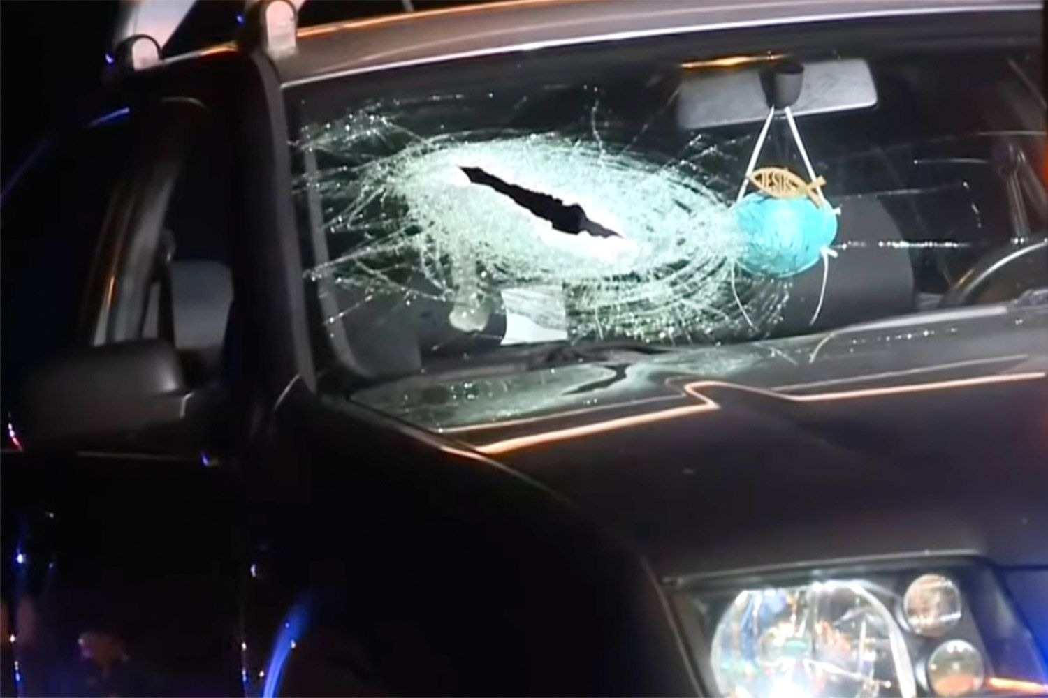 HT1. Woman Stunned After Realizing What Crashed Through Her Windshield