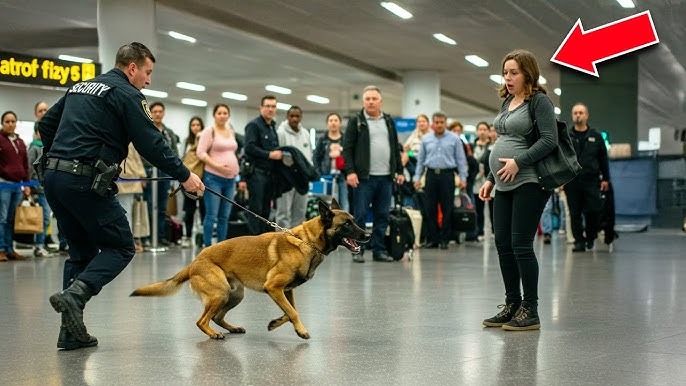 HT14. Pregnant woman relentlessly harassed by a police dog
