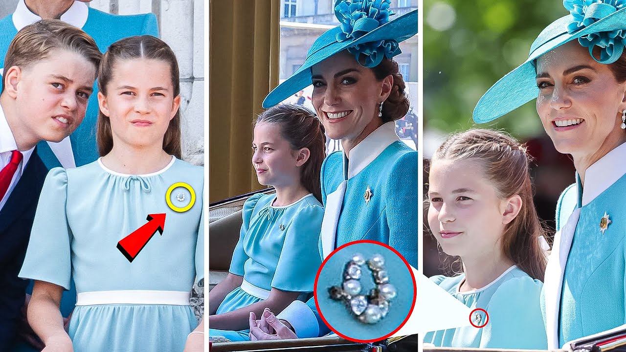 HT10.  Princess Charlotte, 10, Captivates Millions in Elegant Teal Dress and Iconic Diamond Brooch Once Owned by the Queen