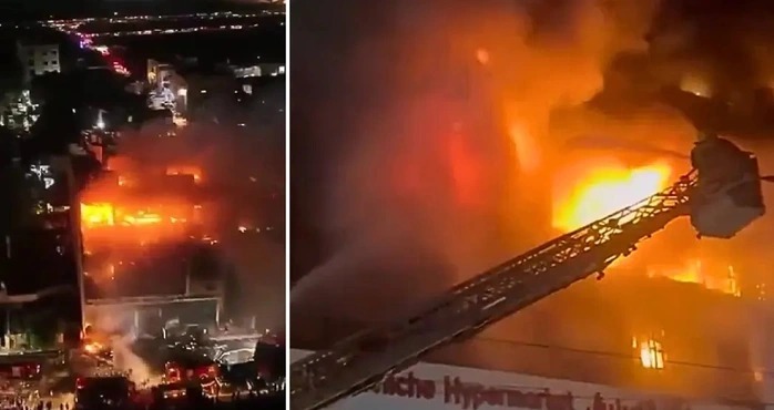 HT7. Deadly Fire Erupts at the Mall: Over 60 Killed After AC Explosion Sparks Tragedy