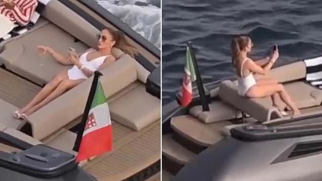 HT1. Jennifer Lopez Was Caught Acting Intimately With Two Young Men On A Yacht In Miami, Florida.!