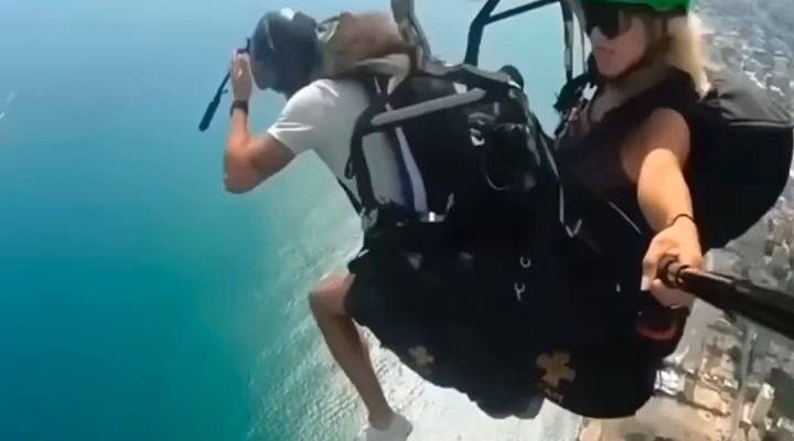HT15. BREAKING NEWS MAN FALL FROM PARACHUTE