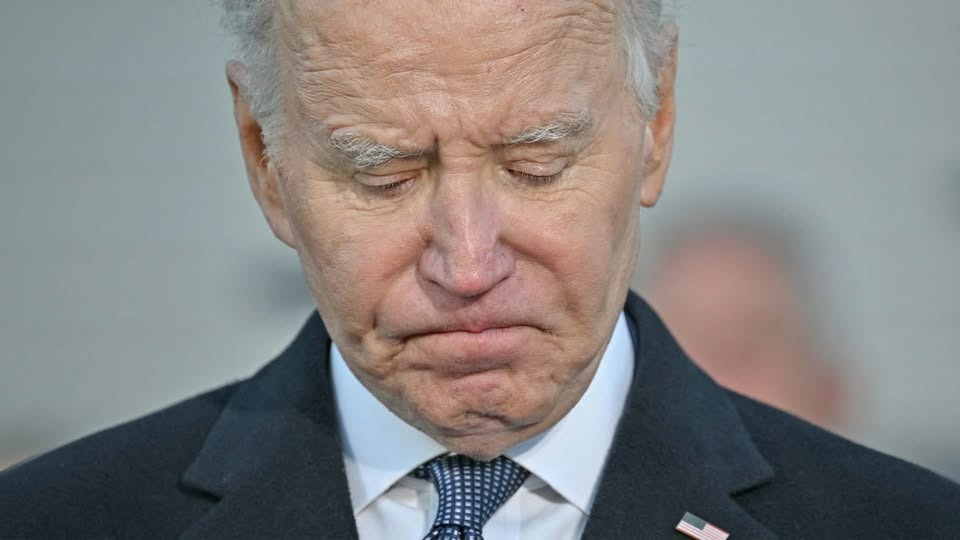 HT6. Joe Biden with tears in his eyes make the sad announcement