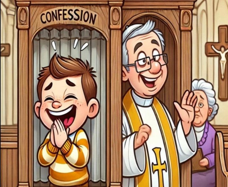 HT10. JOKE OF THE DAY: The Little Boy and the Confession