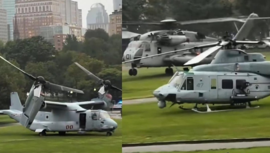 HT10. WATCH: Sikorsky CH-53 Stallion Lands in Boston — Crowd Left in Shock