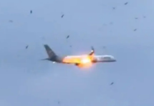 HT1. Boeing Plane Engine Catches Fire, Forces Emergency Landing