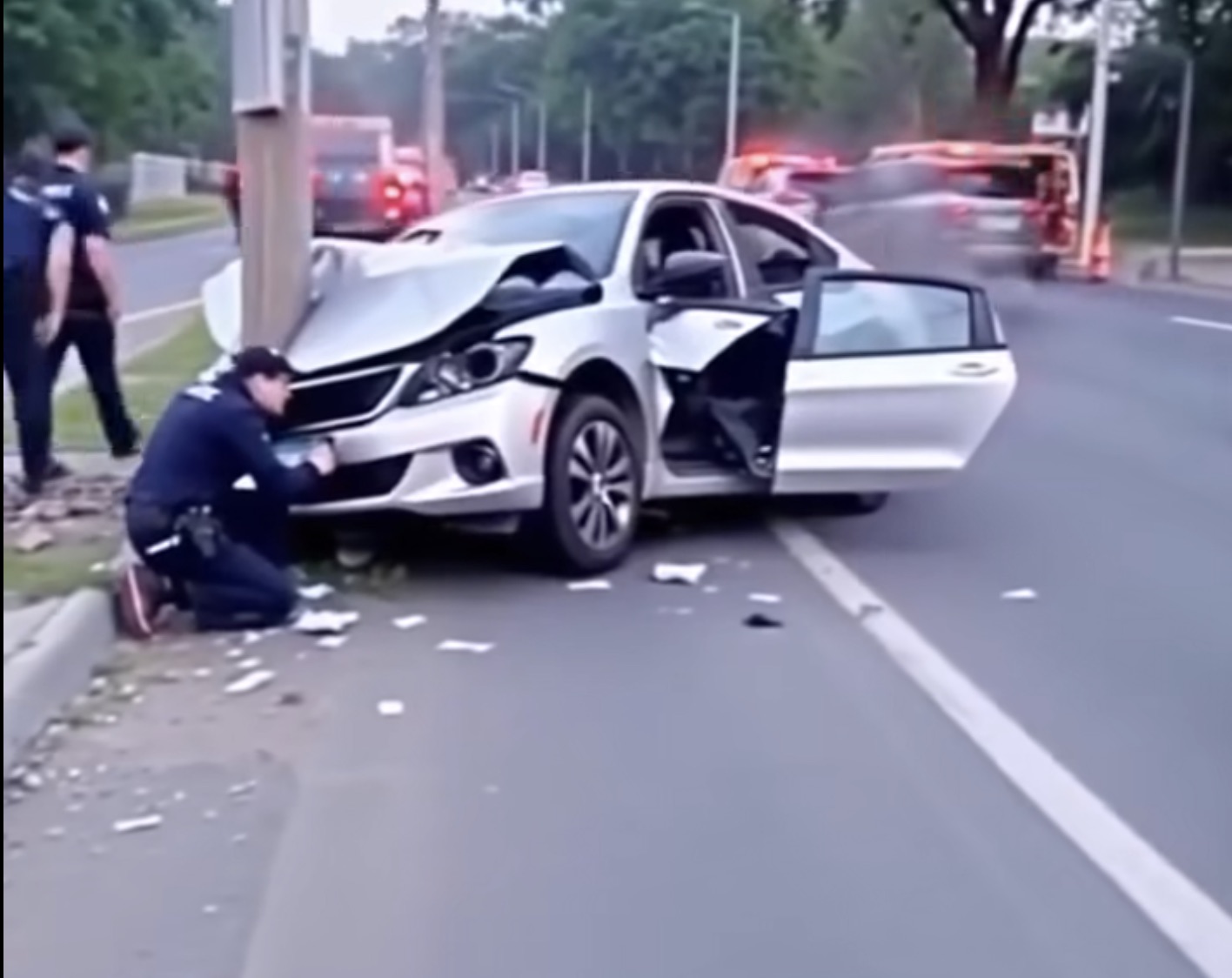 HT10. Movie legend has died today in a tragic car acci dent. He was driving alone when he smashed into a tree