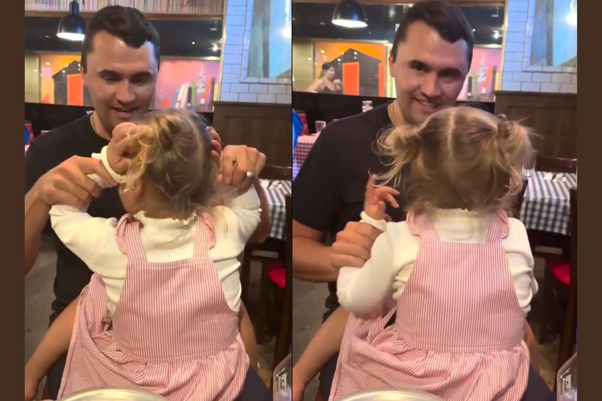 HT1. Erika Kirk Shares Heartfelt Video of Charlie Kirk with Their Daughter