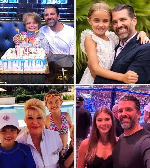 HT10. Donald Trump Jr. shares a huge family update after a sad update. Fans instantly notice one thing