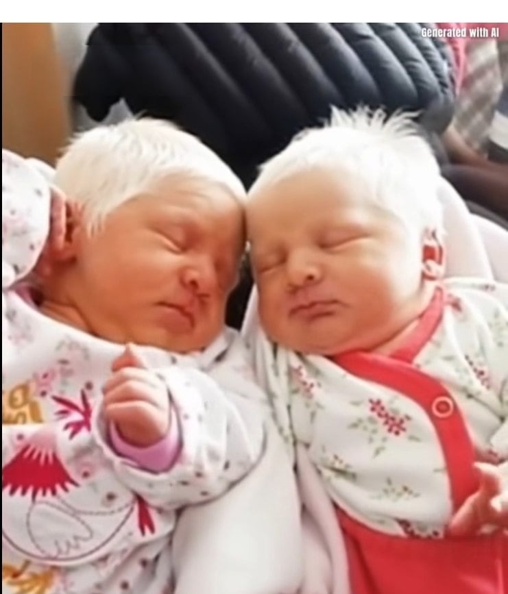 HT1. The First Ever Albino Twins Born In Argentina Will Leave You In Awe
