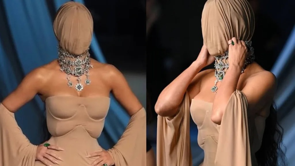 HT7. Kim Kardashian’s strange mask sparks wild reactions online