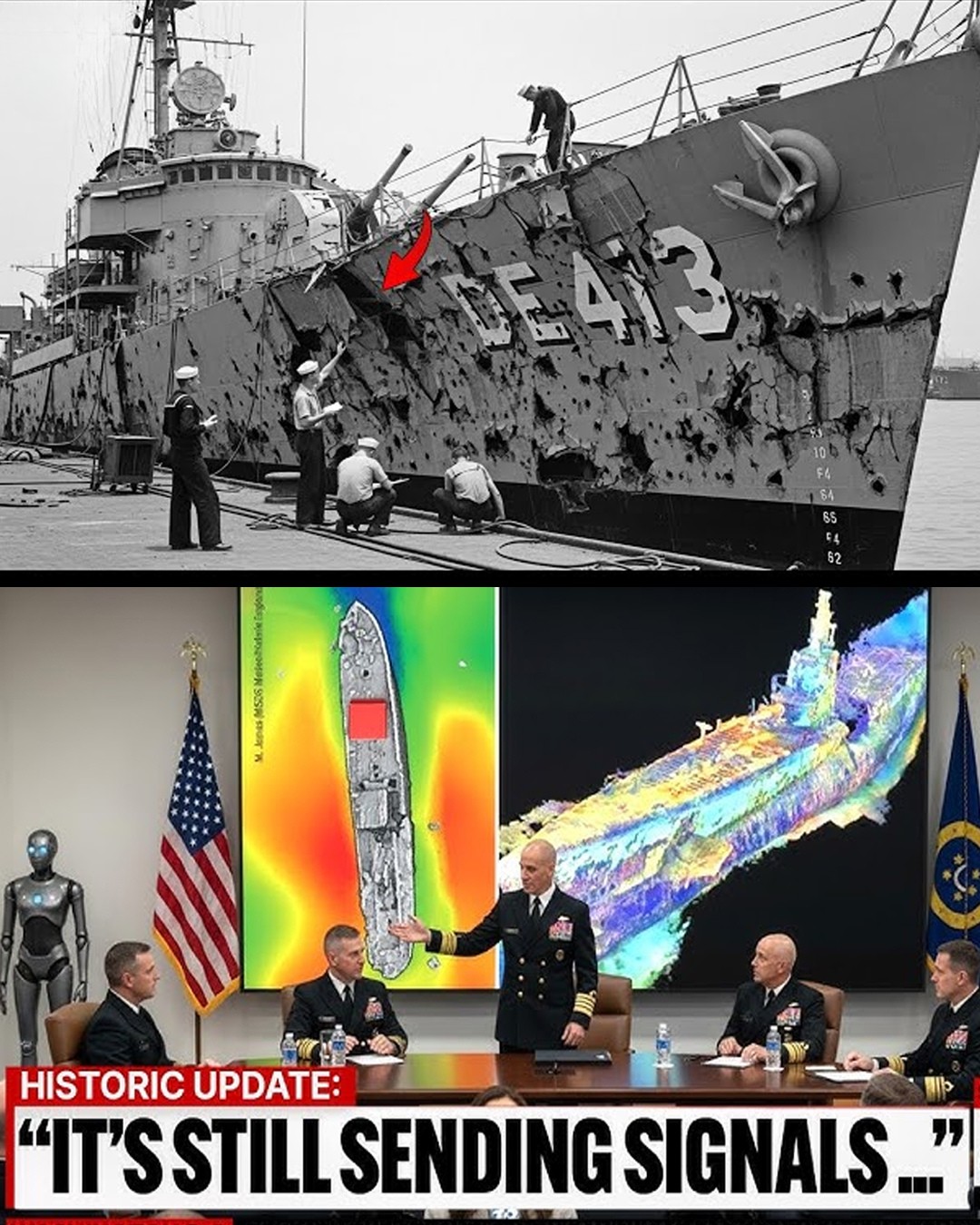 HT10. Beneath the Atlantic a Warship Lost for 80 Years Still Sends a Signal That No One Can Explain