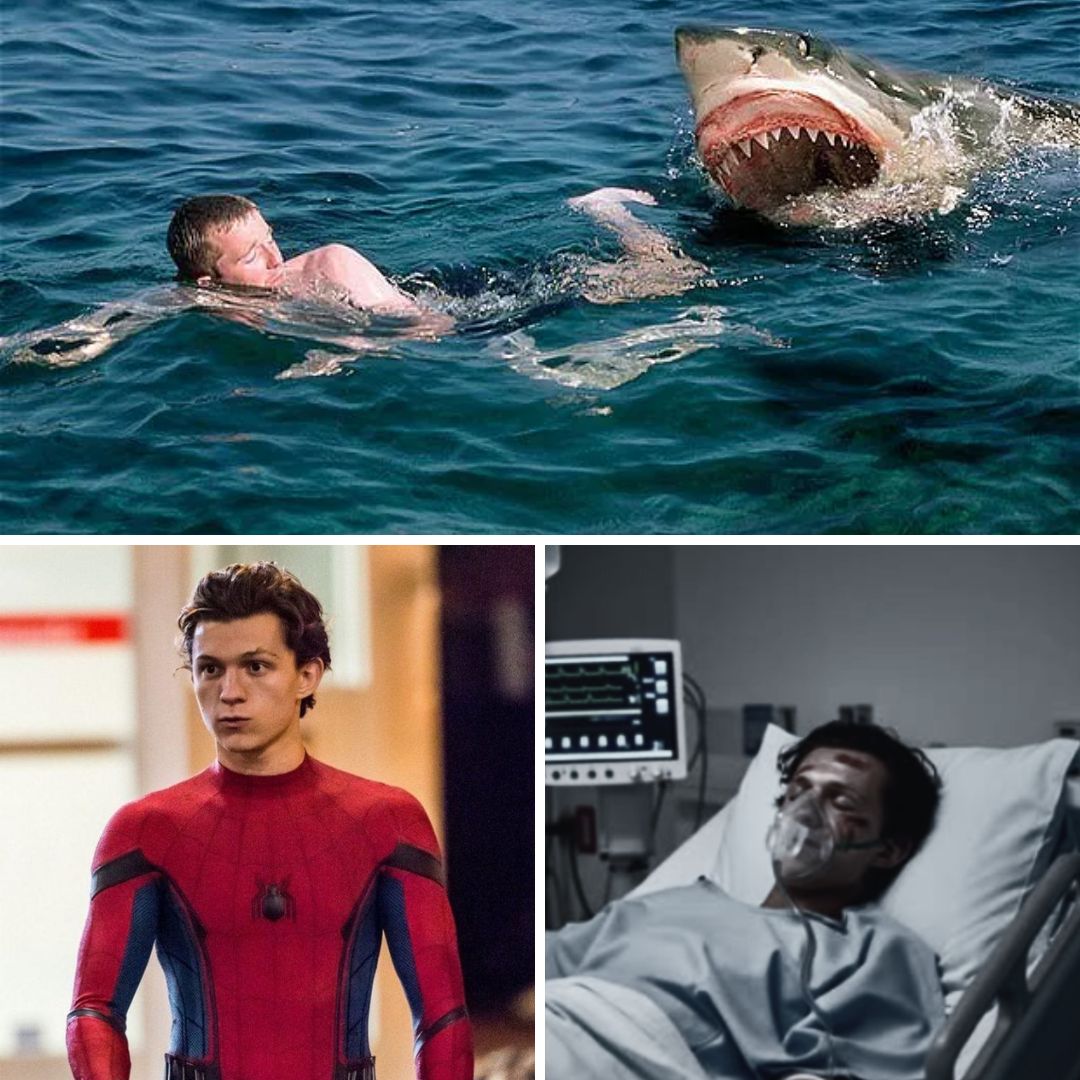 HT1. Tom Holland surfaces from the ocean’s jaws with scars that whisper a shark’s secret no witness dares repeat.jj – Nikamedia