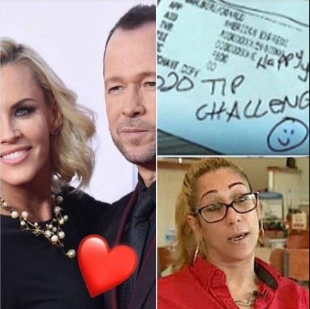 HT14. Donnie Wahlberg hands single mom jaw-dropping tip at IHOP – tells her “open it when we leave”