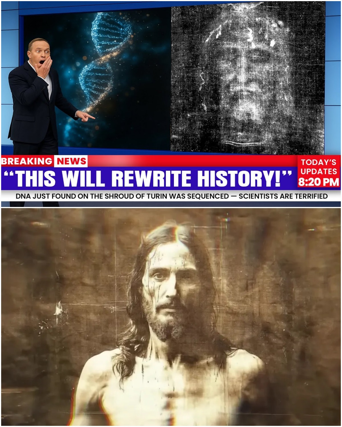 HT1. Scientists Finally Sequenced DNA From the Shroud of Turin — The Results Are Terrifying