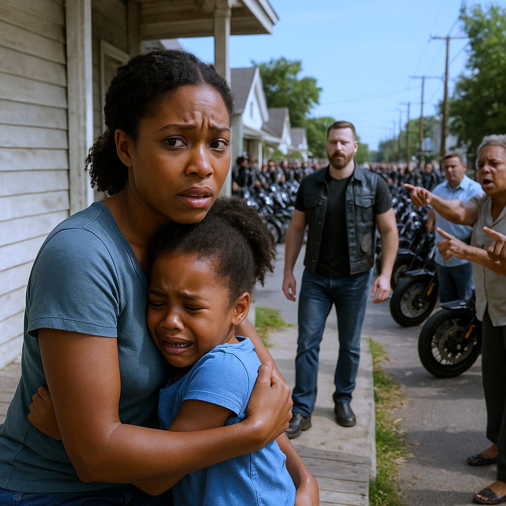 HT2. Black Girl Spent Her Last $8 Helping Hell’s Angel — Next Day 100 Bikers Brought a Life-Changing Gift