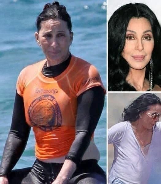 HT10. Cher Caught Braless in Wet Outfit: Unfiltered Vacation Photos Spark Online Debate