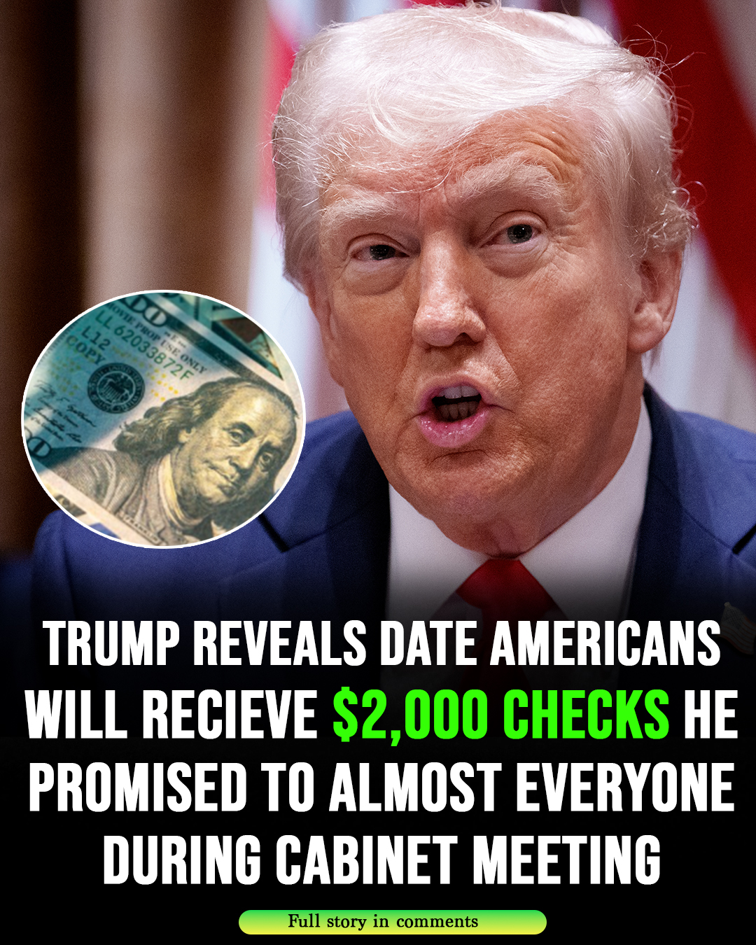 HT14. Trump shares new update about $2,000 checks he promised to almost everyone in America