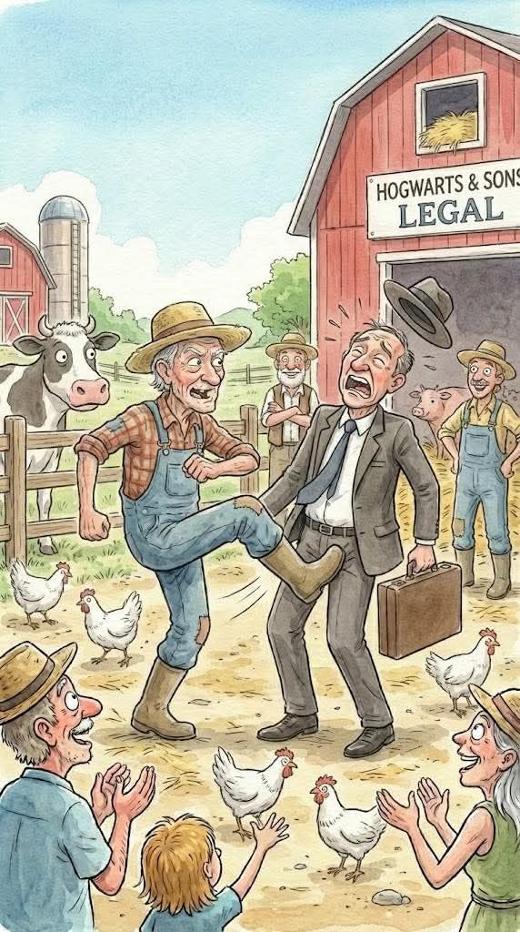 HT14. Daily Joke: A lawyer went hunting near a farm