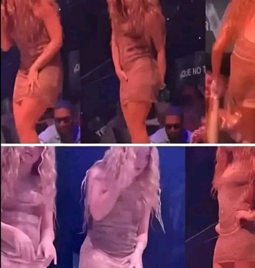 HT7. The moment Shakira leaves the stage after noticing that…
