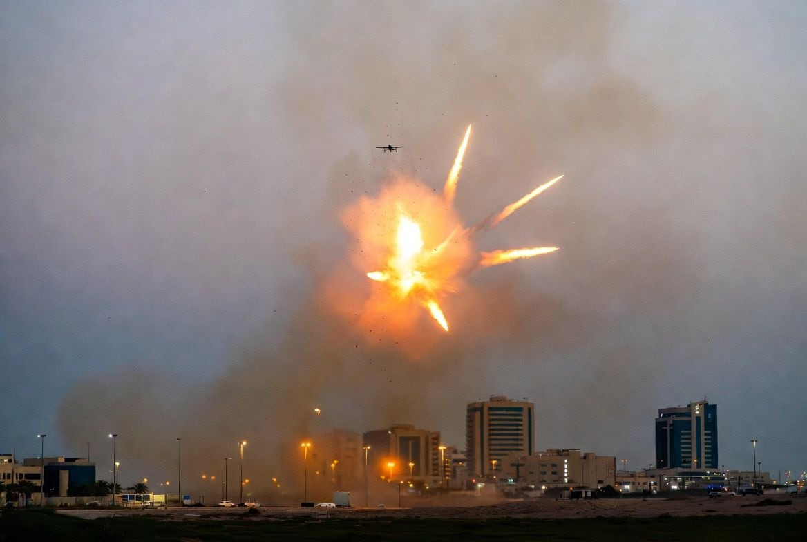 HT7. Huge Missile Impact Causes Kilometer Wide Explosion and Global Security Concerns