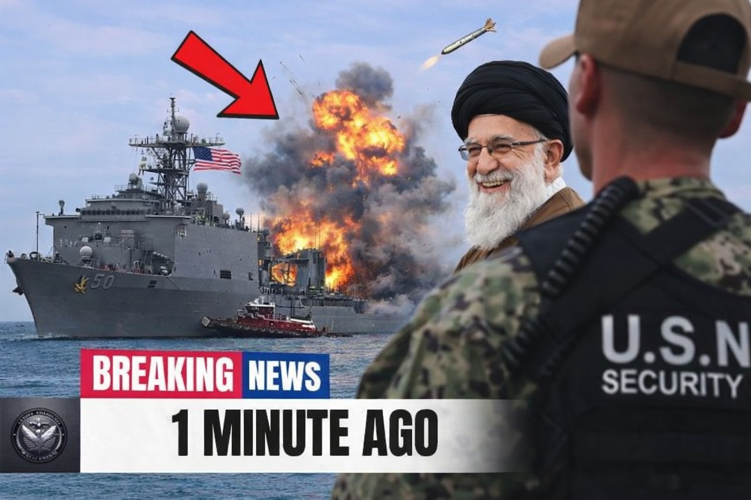 HT1. Iran Tried to Sink a U.S. Aircraft Carrier — 32 Minutes Later, Everything Was Gone
