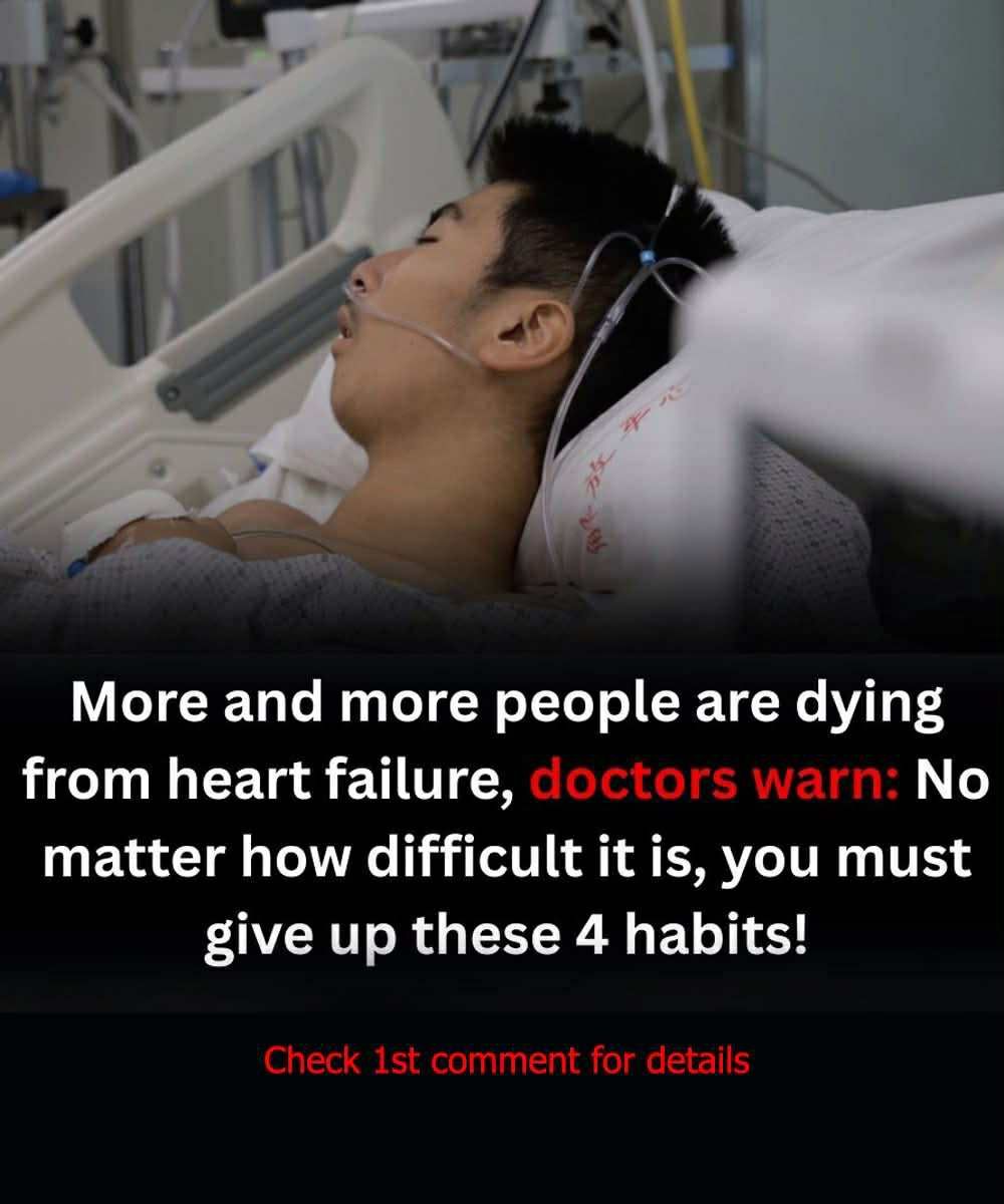 HT1. More people are dying from heart failure, doctors warn: give up these 4 habits now