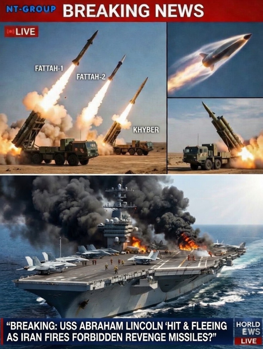HT7. BREAKING: USS Abraham Lincoln ‘HIT & FLEEING’ As Iran Fires Forbidden Revenge Missiles?