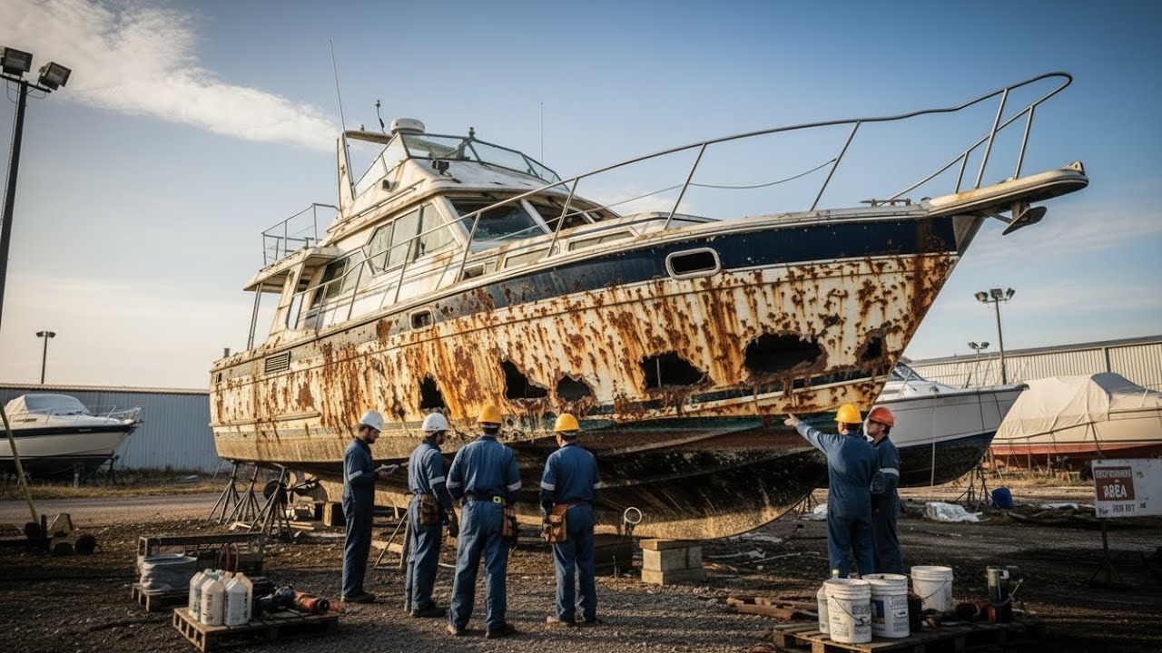 HT14. $1,700 Abandoned Yacht Restored to Luxury — You Won’t Believe the Transformation