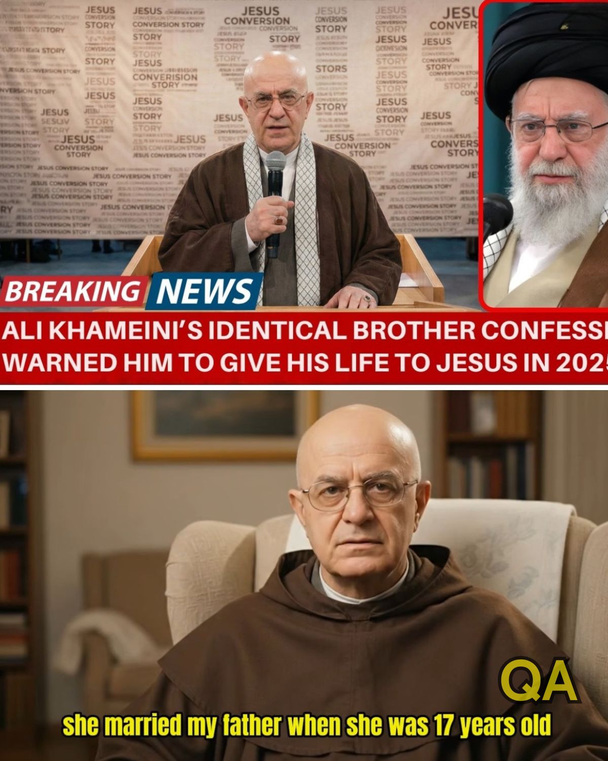 HT6. Ali Khamenei’s Brother Mohsen Goes Viral for His Testimony: ‘I Warned Him To Surrender To Jesus”