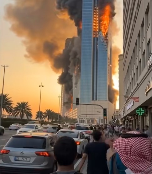 HT14. Air Defense Activated After Attack Over Dubai Strengthens Regional Security Response