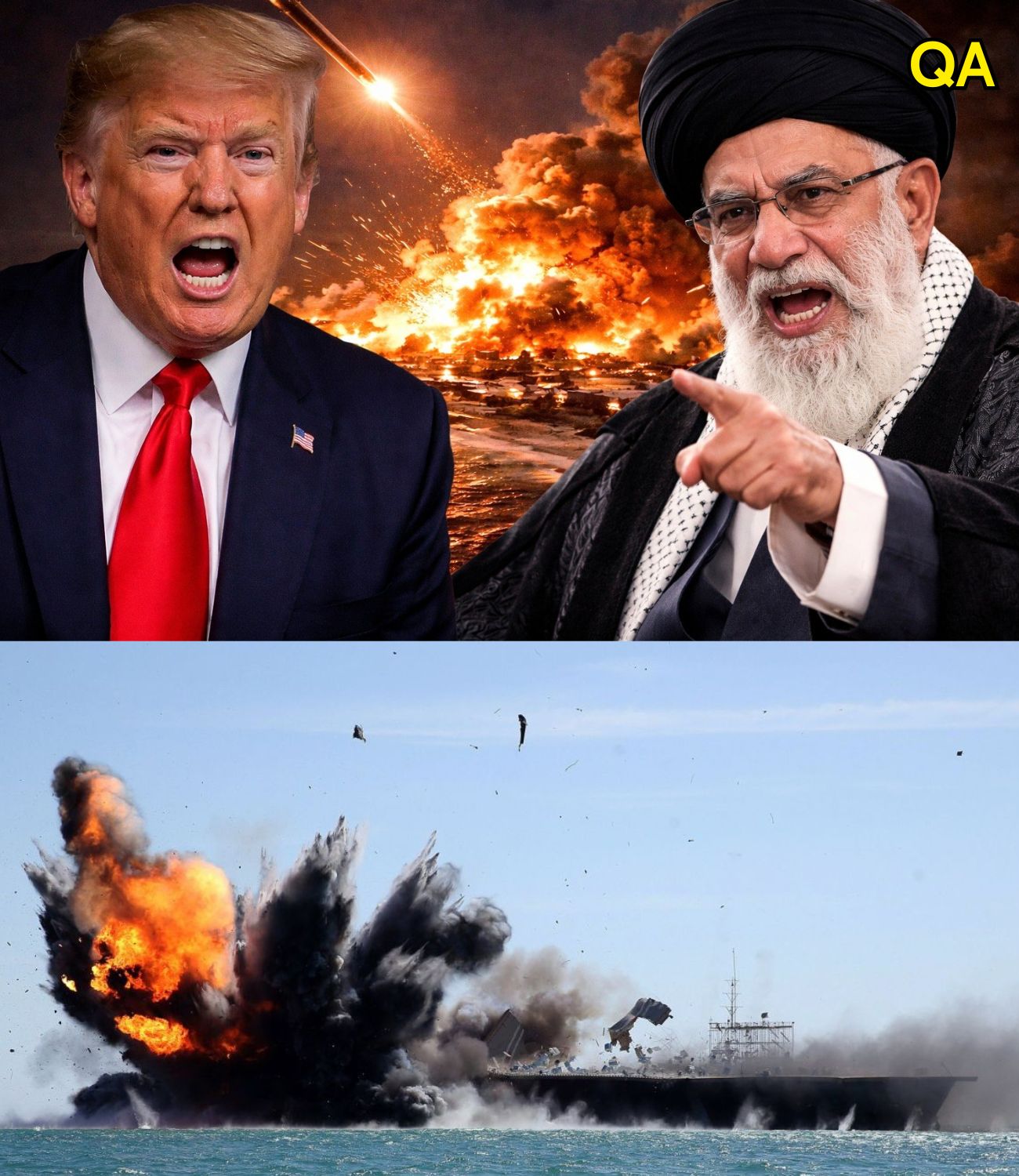 HT6. BREAKING NEWS. Iran Tried to Sink a US. Aircraft Carrier 32 Minutes Later…See more