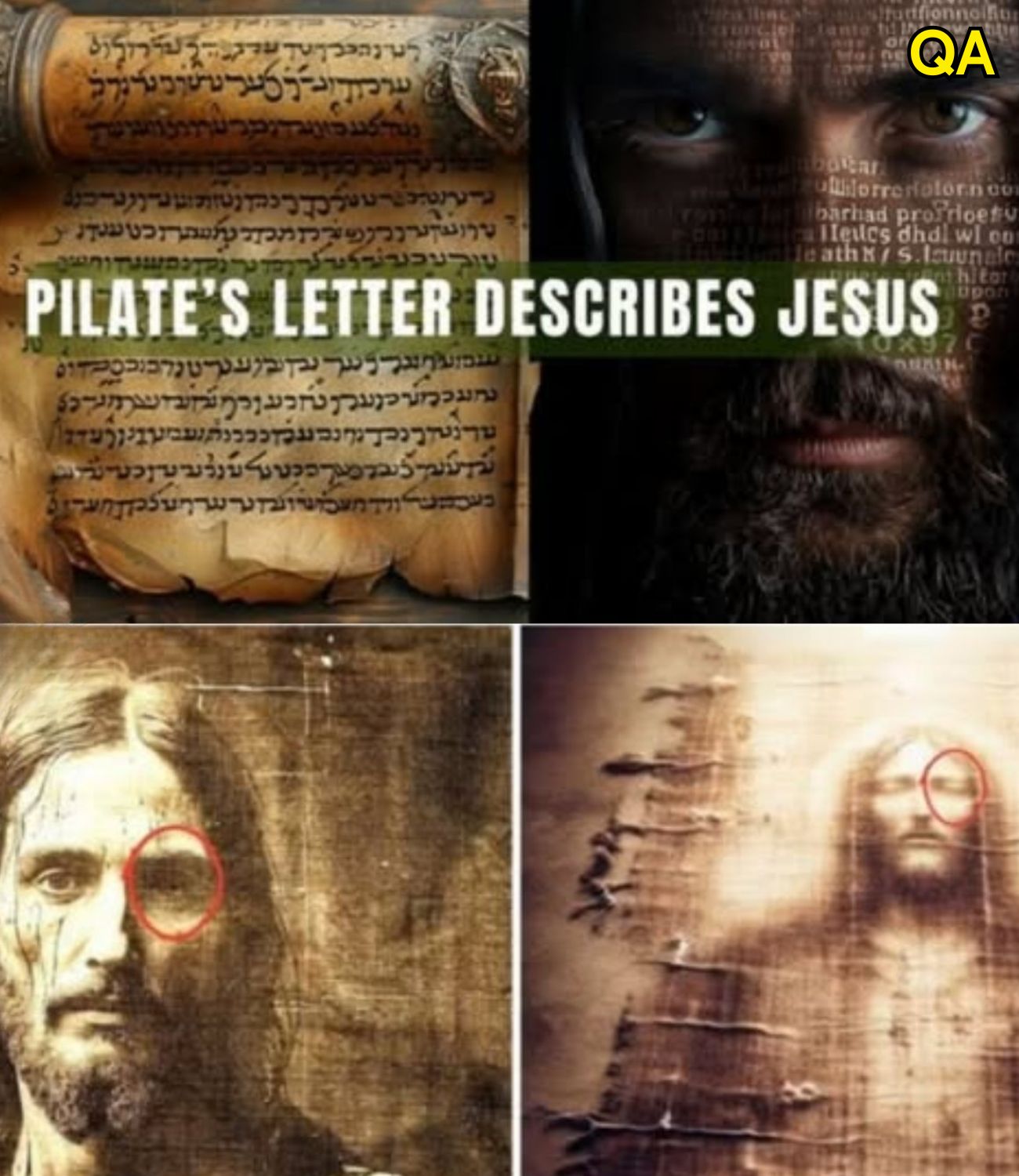HT6. Ancient Letter Claims to Describe the Real Face of Jesus — The Details Are Unbelievable.!