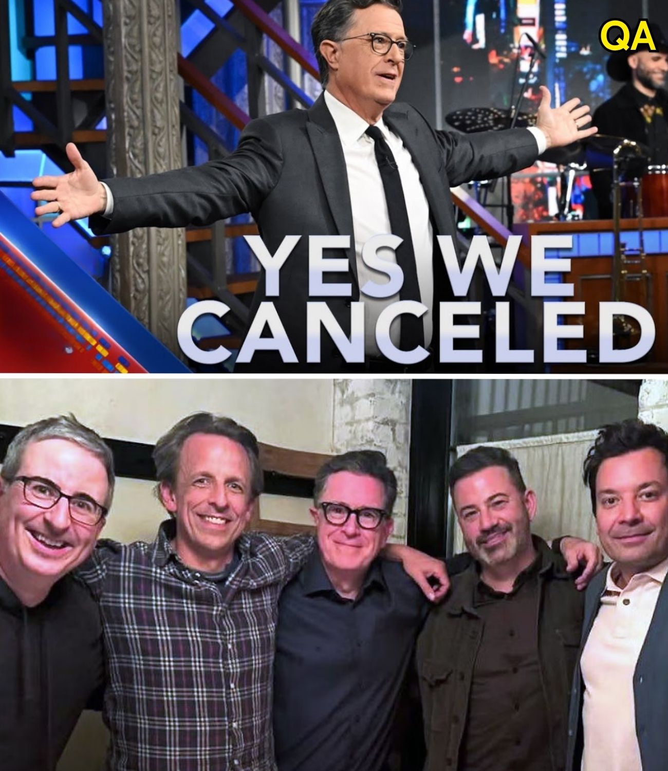 HT6. A Historic Moment in Late-Night TV: Rivals Unite on Colbert’s Stage After Shocking Cancellation!
