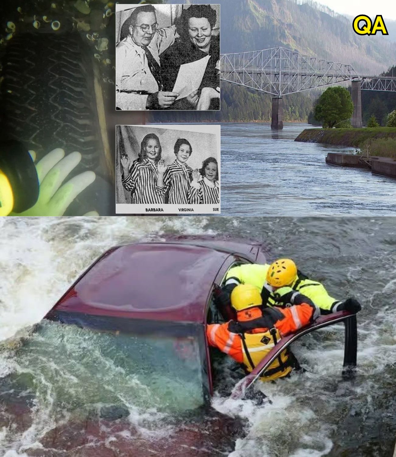 HT14. Family found in car in river they were with their m…see more