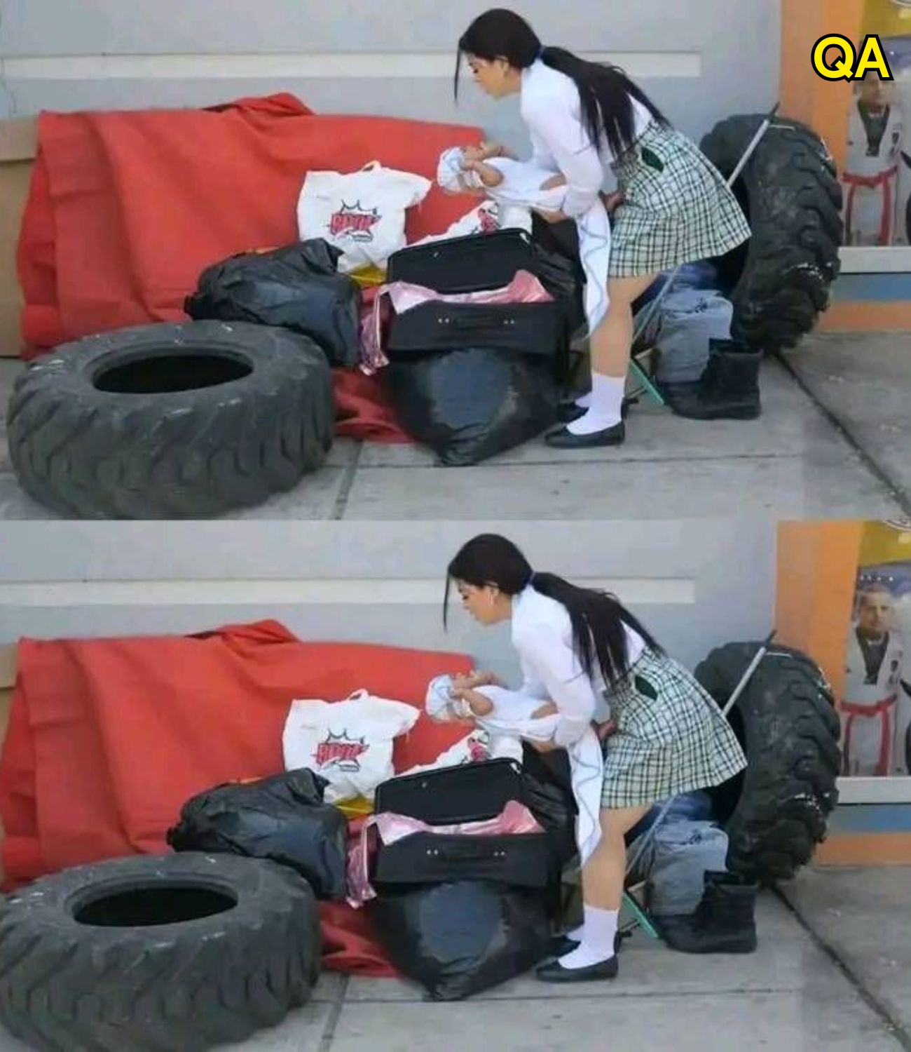 HT7. Camera captures teenager heading to garbage dump and abandoning his girlfriend…