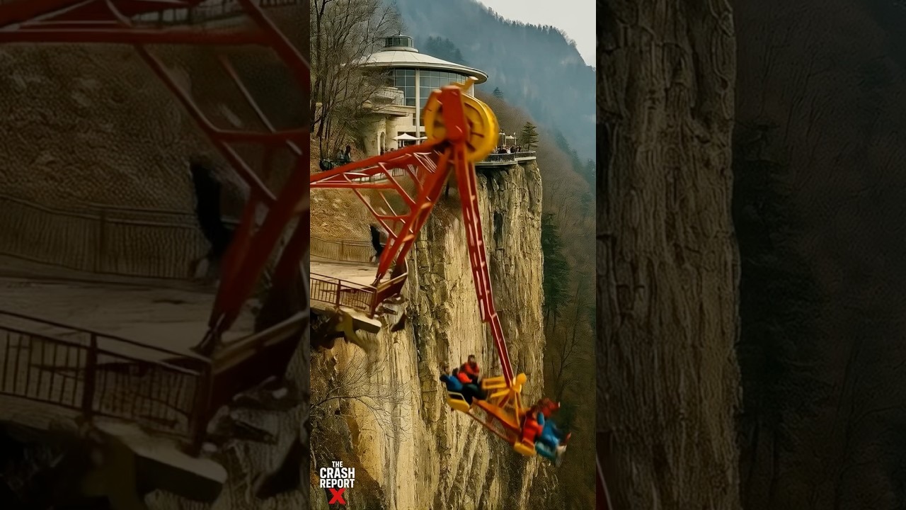 HT14. Extreme Canyon Ride COLLAPSES — Tourists Fall as the Ground Cracks Open!