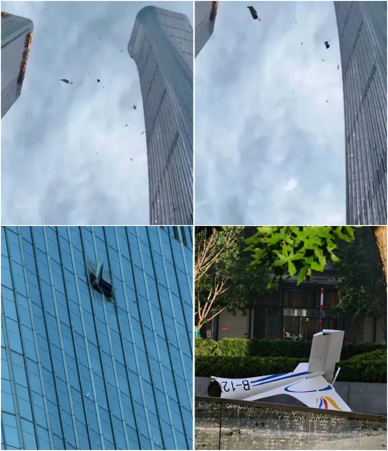 HT1. Beijing plane crash: Small aircraft crashes into CITIC Tower