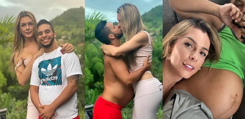 ST4. Colombian Model Shares pictures of her Eight months Pregnant Husband…