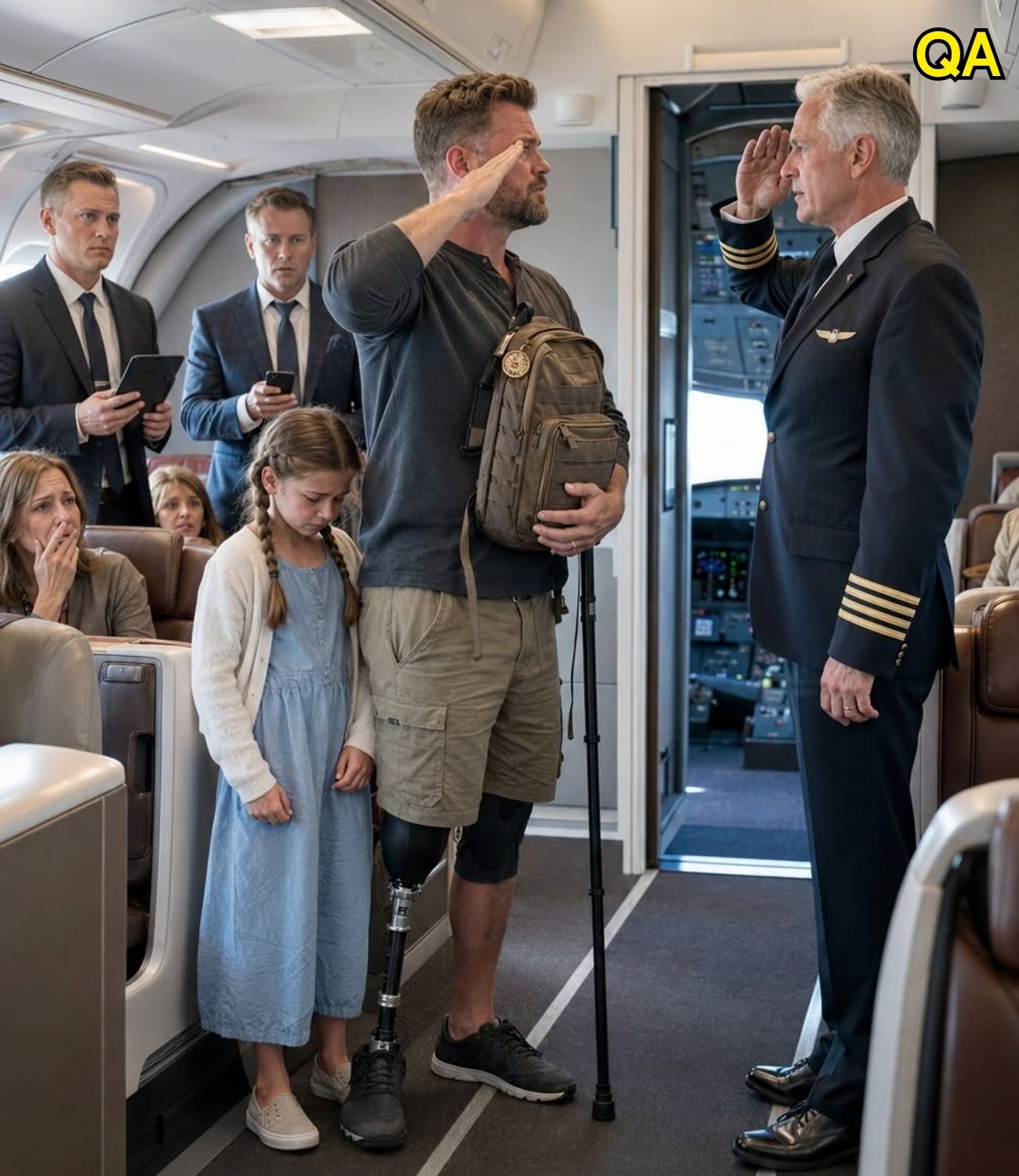 HT4. An Airline Tried To Take His Seats. Then The Captain Saw His Name