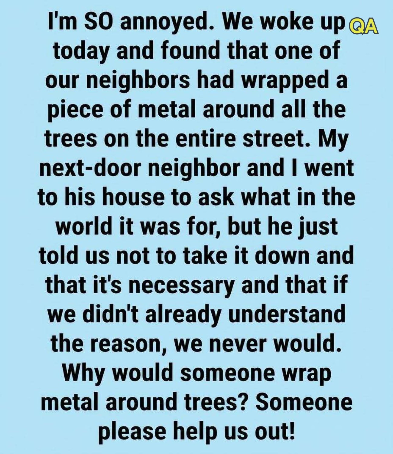 HT3. The Hidden Purpose: Why People Wrap Metal Bands Around Tree Trunks