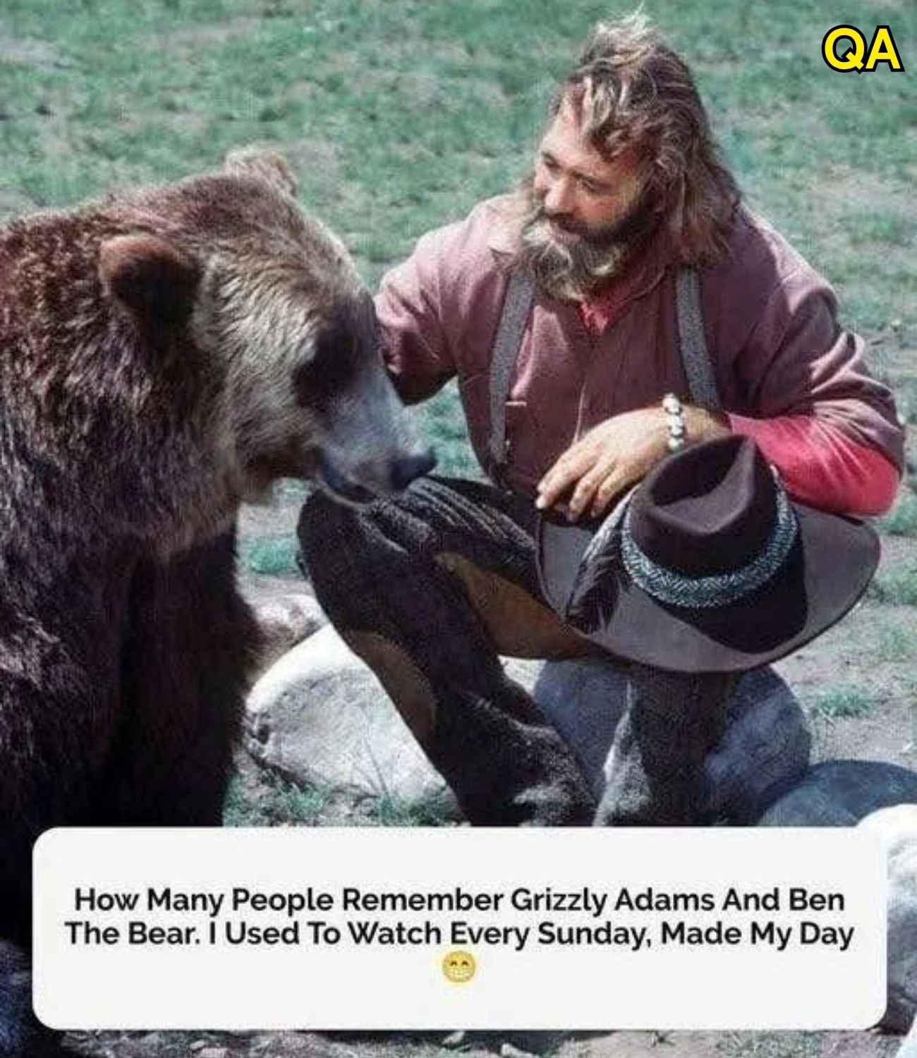 HT2. Playing the role of Grizzly Adams was Dan Haggerty
